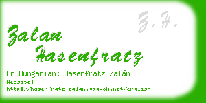 zalan hasenfratz business card
